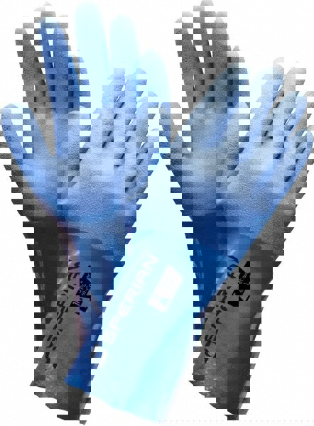 Chemical Resistant Gloves: 2X-Large, 59 mil Thick, Polyvinylchloride, Unsupported